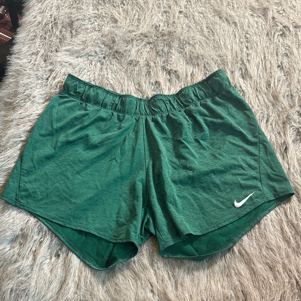 Nike Women's Emerald Green Athletic Shorts